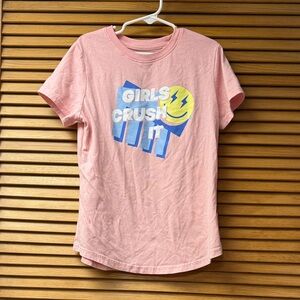 Xersion Pink Graphic Tee with Smiley